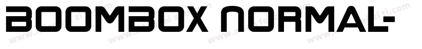 BoomBox Normal字体转换